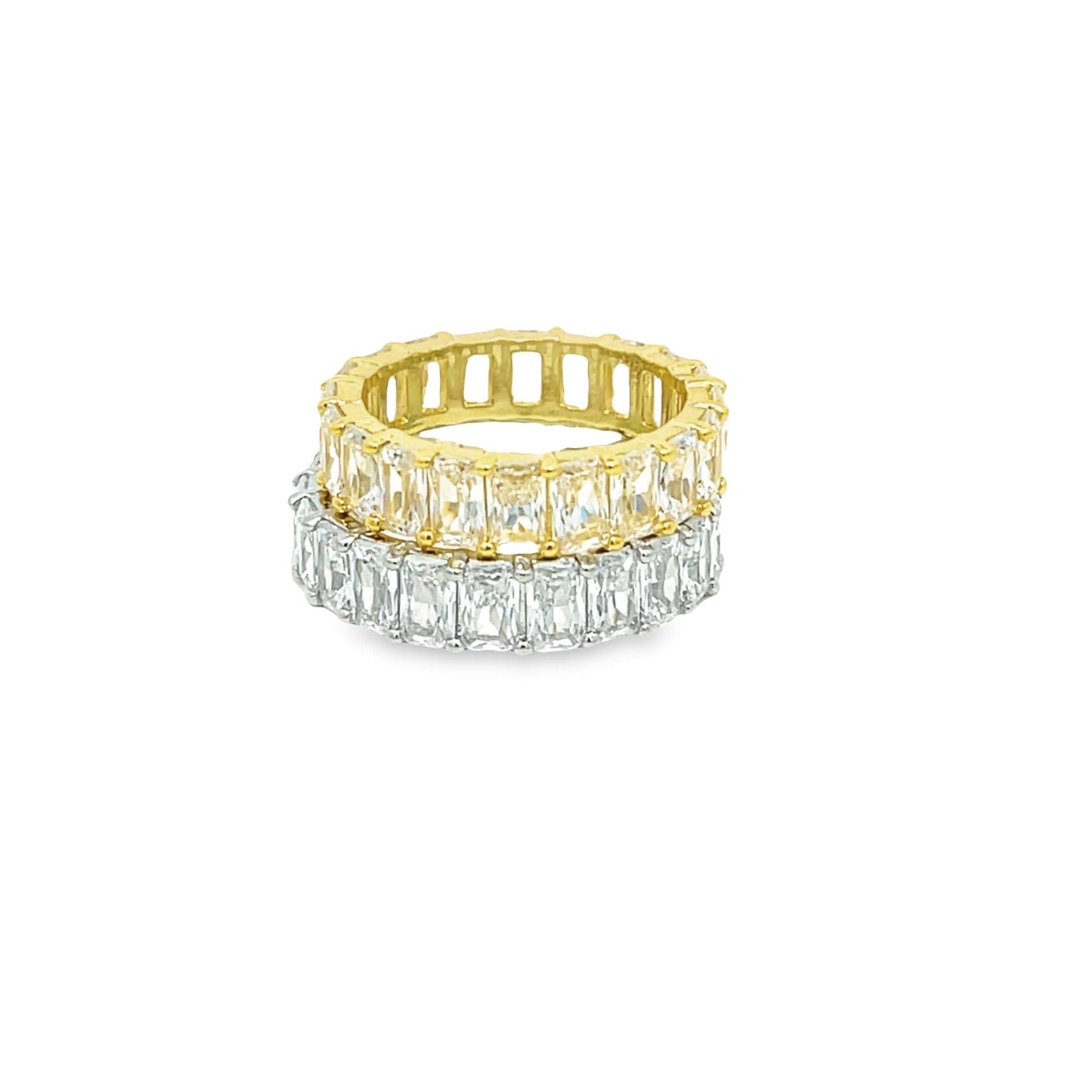 Baguette CZ Stones Ring (D55)